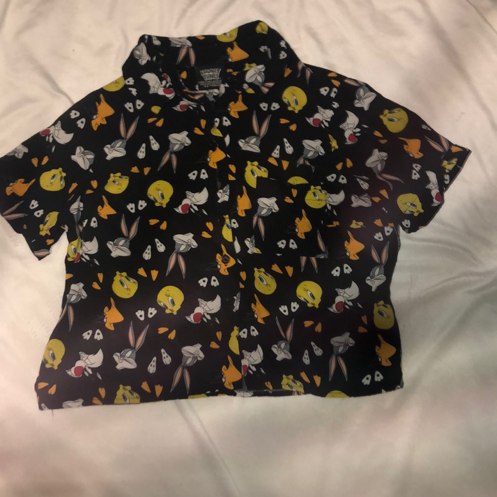 Button up crop top